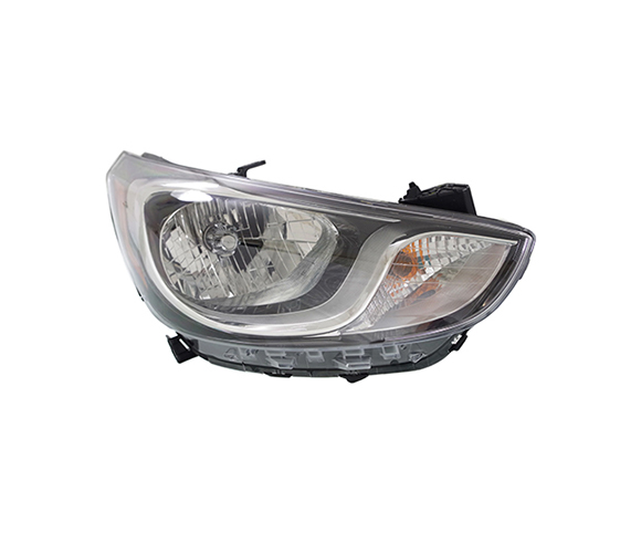 Headlight for Hyundai, Accent, 2012-2013 front view SCH125