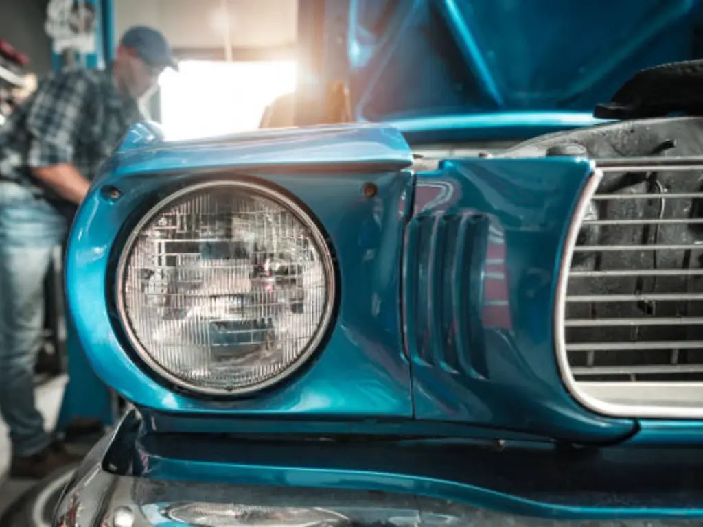 classic car headlight