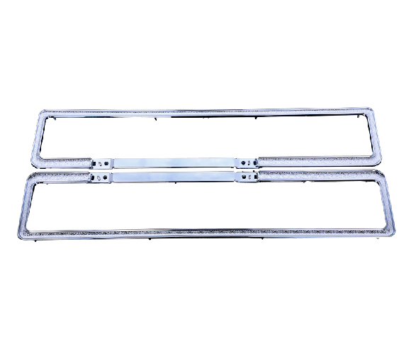 Front door panel outer trim set for 1977 80 Chevy GMC pickup D3590