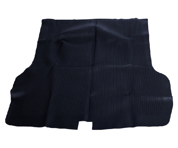 Rubber trunk mat for 1955 57 Chevy Bel Air without spare tire cut out SC2246