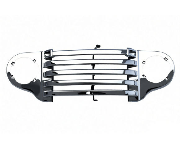 Front grille panel for 1948 50 Ford F1 F3 pickup truck without park lamp chrome G4450