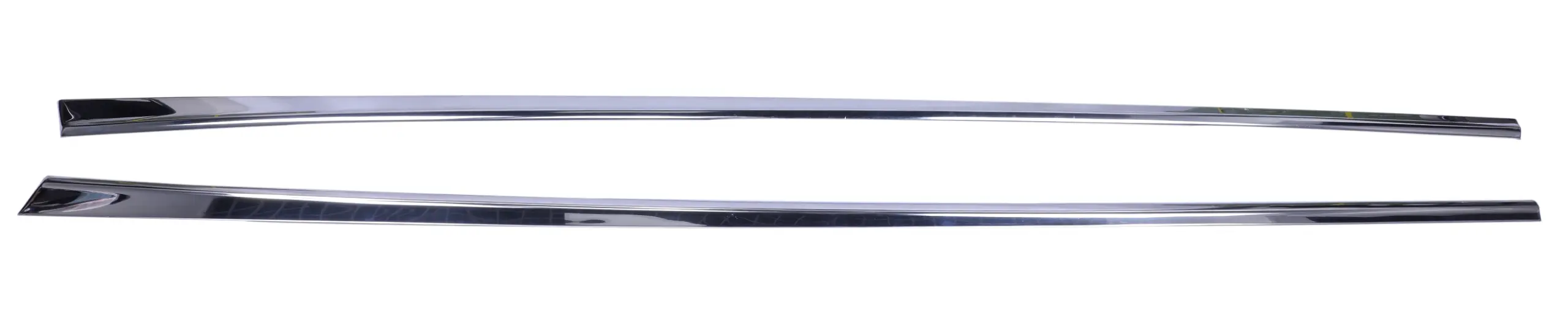 Quarter molding for 1957 Chevy Bel Air stainless steel long lower pair B35 6932 B35 6933 top